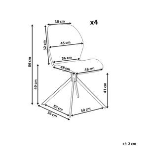 Set di 4 sedie da pranzo in velluto verde con gambe in ferro nero, girevoli a 180°, moderne e imbottite