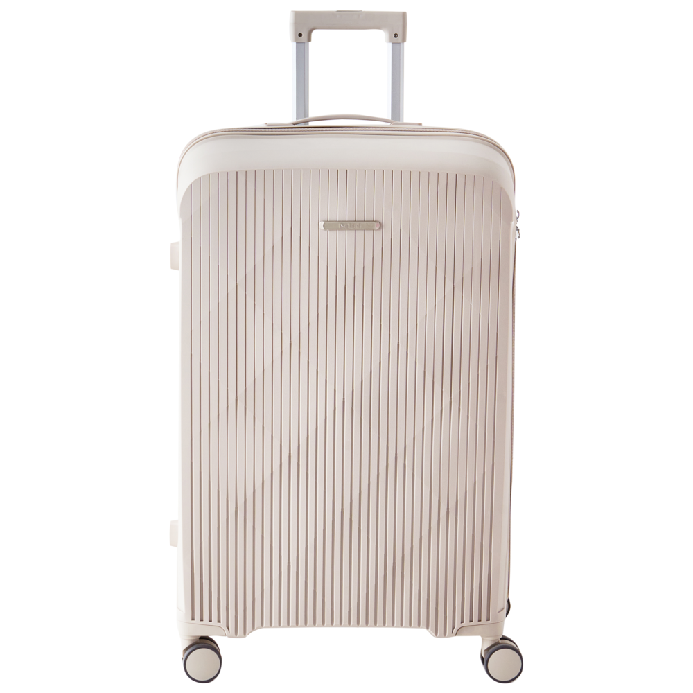 Set di 3 valigie rigide Grigio chiaro Materiale sintetico Lucchetto TSA in ferro Ruote silenziose Cerniera antifurto 3 misure stile Moderno