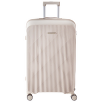 Set di 3 valigie rigide Grigio chiaro Materiale sintetico Lucchetto TSA in ferro Ruote silenziose Cerniera antifurto 3 misure stile Moderno