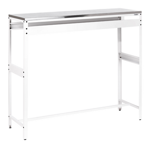 Mobile da cucina da esterno bianco in acciaio inossidabile a 3 ante con piano superiore Cucina da giardino Sala da pranzo