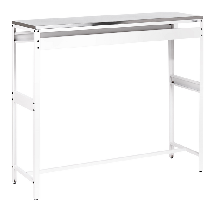 Mobile da cucina da esterno bianco in acciaio inossidabile a 3 ante con piano superiore Cucina da giardino Sala da pranzo