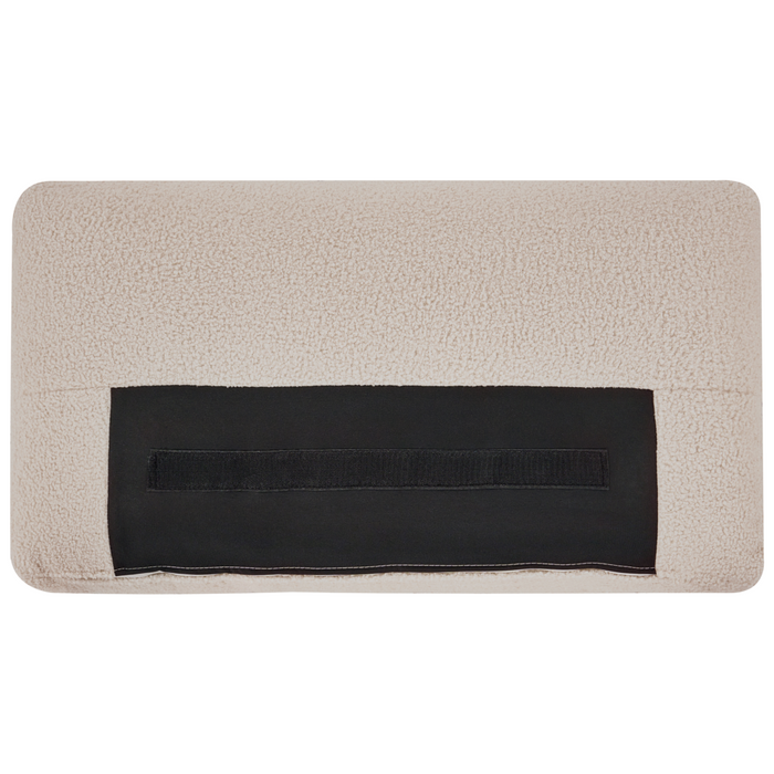 Divano angolare a 1 posto Modulo in tessuto beige lato destro stile moderno