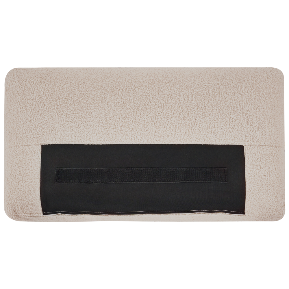 Divano angolare a 1 posto Modulo in tessuto beige lato sinistro stile moderno