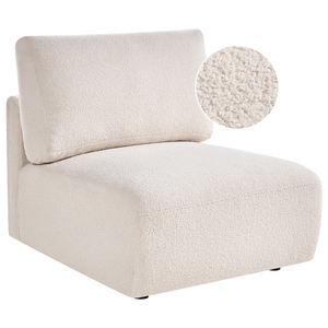 Modulo poltrona Bouclé bianco sporco Poltrona a 1 posto Stile moderno Soggiorno