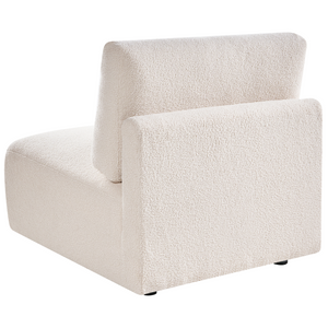 Modulo poltrona Bouclé bianco sporco Poltrona a 1 posto Stile moderno Soggiorno