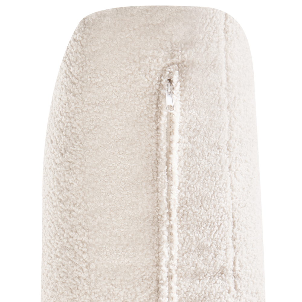 Modulo poltrona Bouclé bianco sporco Poltrona a 1 posto Stile moderno Soggiorno