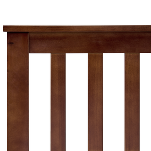 Letto in legno marrone scuro 120 x 200 cm rete a doghe stile scandinavo tradizionale camera da letto