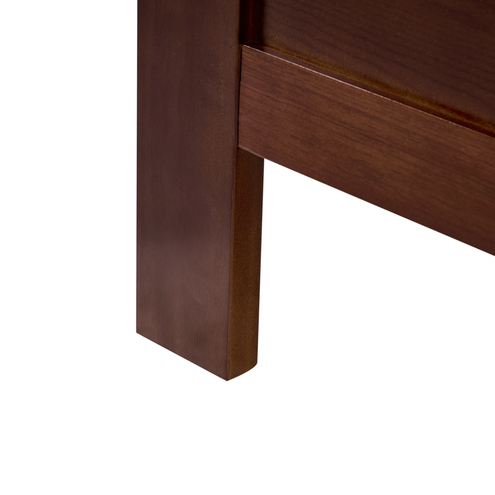 Letto in legno marrone scuro 120 x 200 cm rete a doghe stile scandinavo tradizionale camera da letto