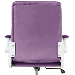Sedia da ufficio viola violetto Rivestimento Schienale reclinabile Braccioli regolabili e altezza regolabile Girevole Ufficio domestico