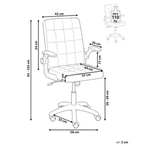 Sedia da ufficio viola violetto Rivestimento Schienale reclinabile Braccioli regolabili e altezza regolabile Girevole Ufficio domestico
