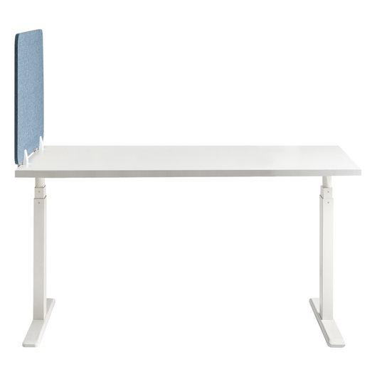 Pannello Divisorio da Scrivania blu in PET con Rivestimento in Tessuto 72 x 50 cm Schermo Acustico per Ufficio e Home Office