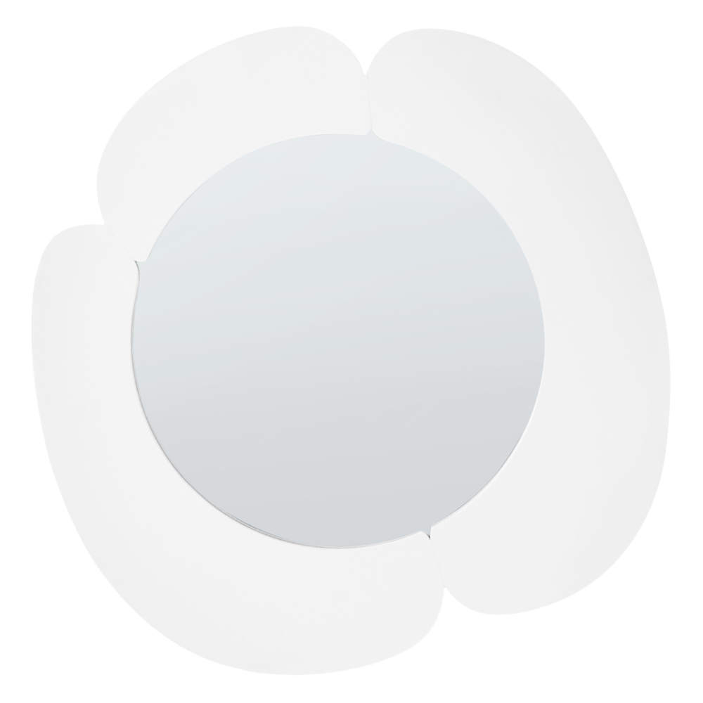 Specchio da parete bianco in MDF, forma irregolare, decorazioni, accessori per la casa, decorativo
