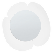 Specchio da parete bianco in MDF, forma irregolare, decorazioni, accessori per la casa, decorativo