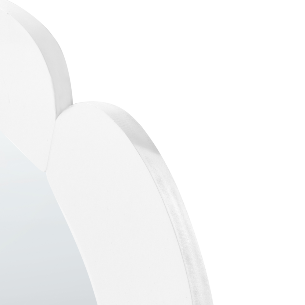 Specchio da parete bianco in MDF, forma irregolare, decorazioni, accessori per la casa, decorativo