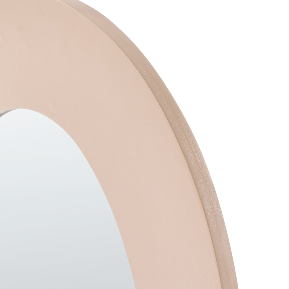 Specchio da parete beige in MDF forma ovale irregolare decorazioni accessori per la casa decorativo