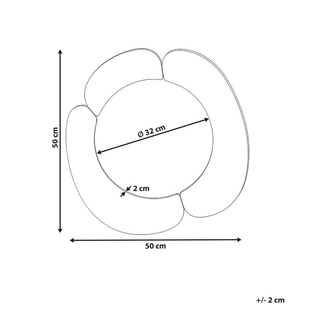 Specchio da parete bianco in MDF, forma irregolare, decorazioni, accessori per la casa, decorativo