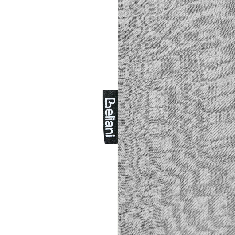 Set copripiumino e federa in mussola di cotone grigio chiaro 240 x 200 cm per camera da letto moderna