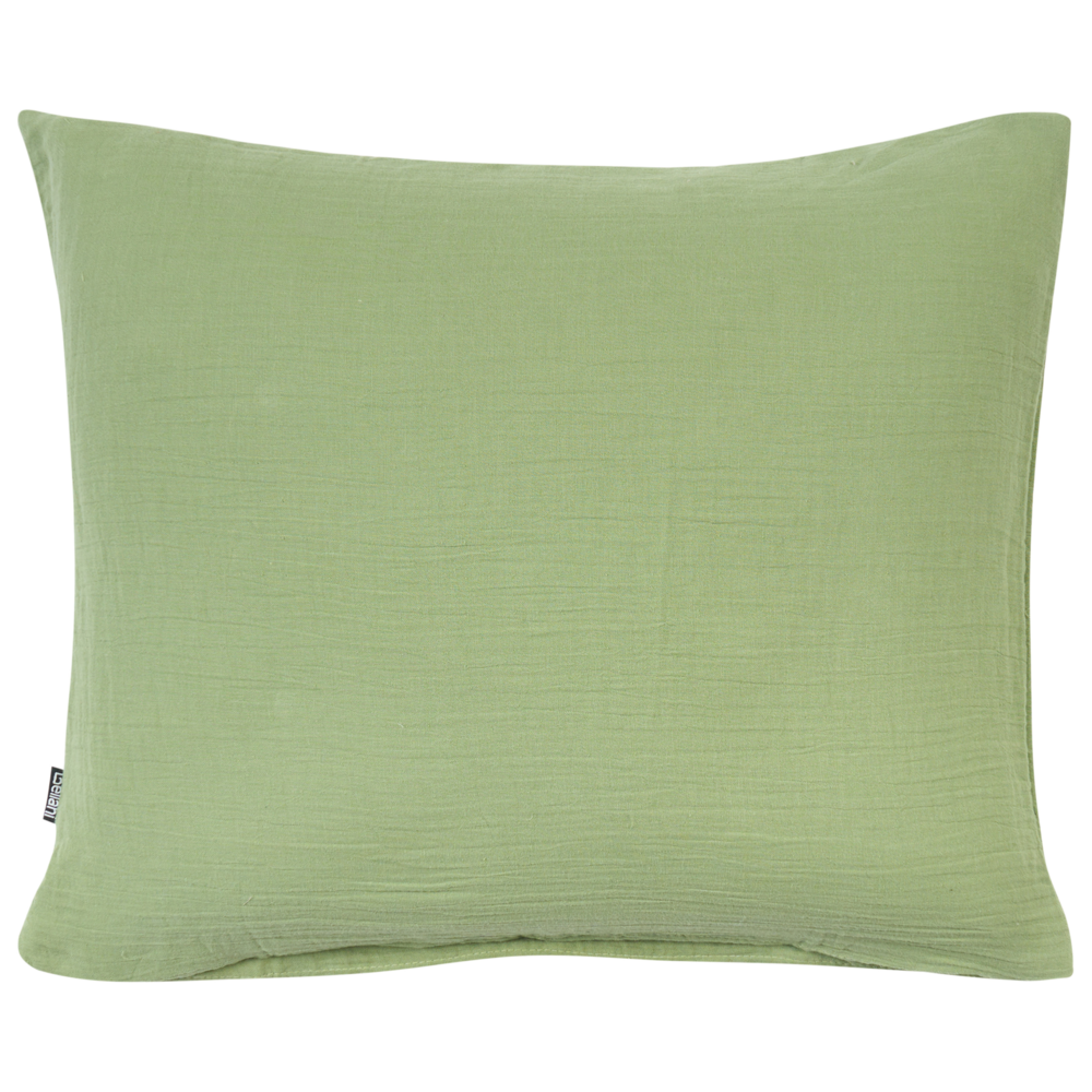 Set copripiumino e federa in mussola di cotone verde 150 x 200 cm per camera da letto moderna