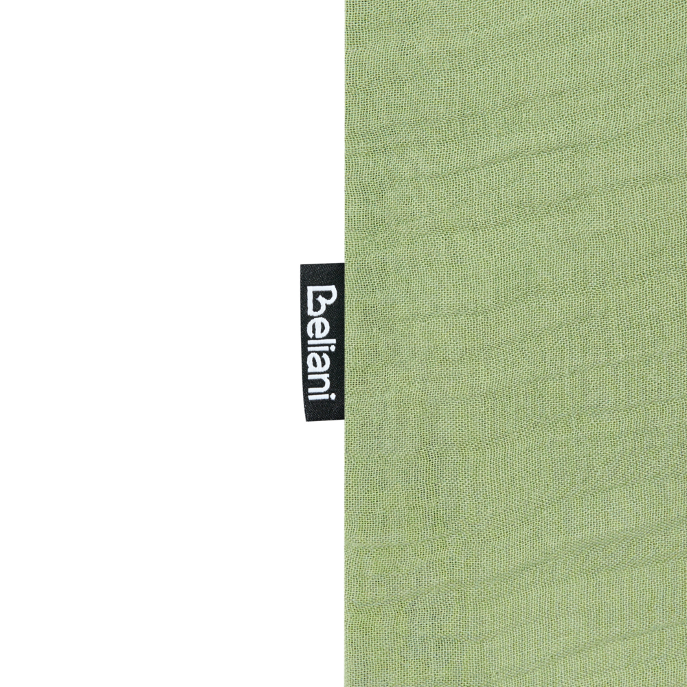Set copripiumino e federa in mussola di cotone verde 150 x 200 cm per camera da letto moderna