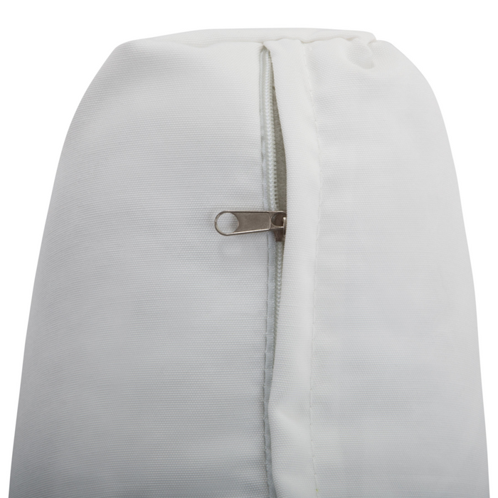 Set Divani Da Giardino In Legno Di Acacia Cuscini Bianchi 4 Posti A Doghe Design Set Conversazione Per Esterni