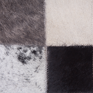 Tappeto tappetino Multicolore Pelle Bovina 80 x 150 cm Rettangolare Fatto a Mano