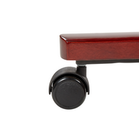 Sedia da Massaggio in Vera Pelle Nera Girevole Altezza Regolabile