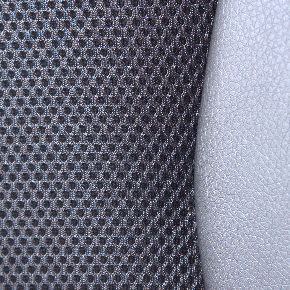 Sedia da ufficio Meccanismo di inclinazione girevole in tessuto a rete bianco e Nero Sedile regolabile in altezza Schienale ergonomico