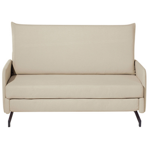 Divano Letto Tessuto Beige 2 Posti Soggiorno in stile Moderno contemporaneo soggiorno