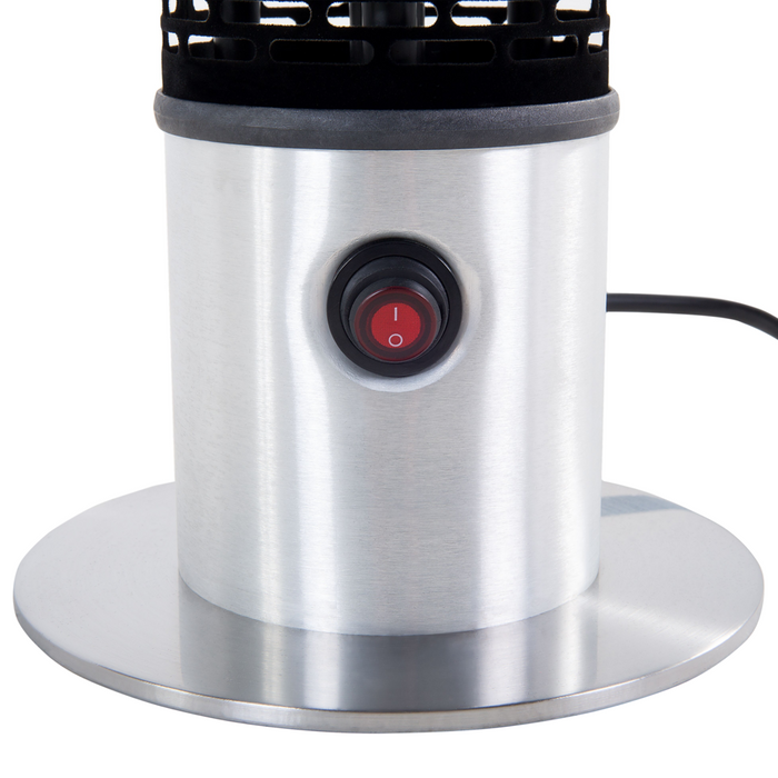 Stufa da esterno in metallo Nero 64H cm Libera installazione 800W