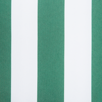 Altalena da giardino per patio con struttura in acciaio a rete a righe verdi a 3 posti con baldacchino