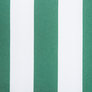 Altalena da giardino per patio con struttura in acciaio a rete a righe verdi a 3 posti con baldacchino