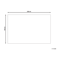 Tappeto tappetino Rag in cotone blu 140 x 200 cm rettangolare intrecciato a mano