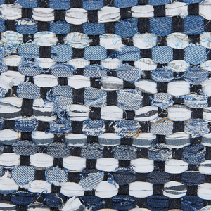 Tappeto tappetino Rag in cotone Multicolore 80 x 150 cm rettangolare intrecciato a mano