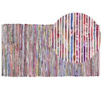 Tappeto in cotone Multicolore 80 x 150 cm rettangolare fatto a mano Boho