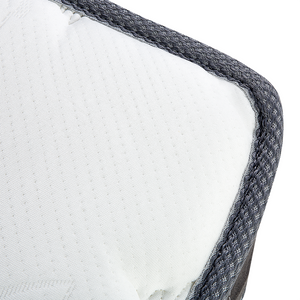 Materasso a molle insacchettate bianco con tessuto di bambù grigio matrimoniale 140 x 200 cm medio Firm 5 Zone