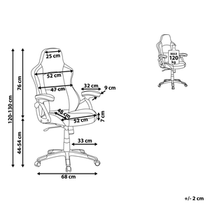 Sedia da ufficio in rete robusta nera con ecopelle di colore grigio regolabile