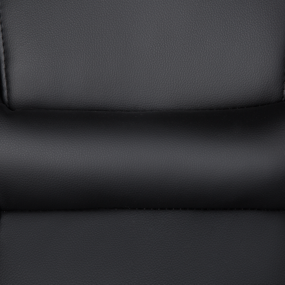 Sedia dirigenziale da ufficio in ecopelle nera con ruote girevoli regolabili in altezza del sedile