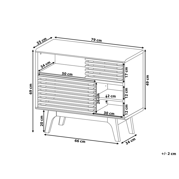 Mobile TV Scaffale in legno scuro supporto televisione Armadio passacavi Moderno