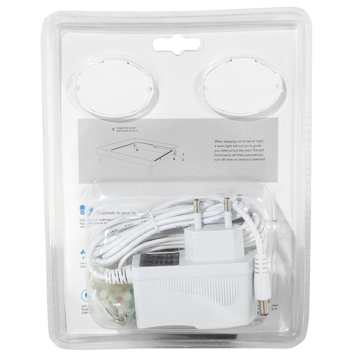 2 Strisce LED con Sensori di Movimento Luce Bianca Calda 120 cm ATRATO