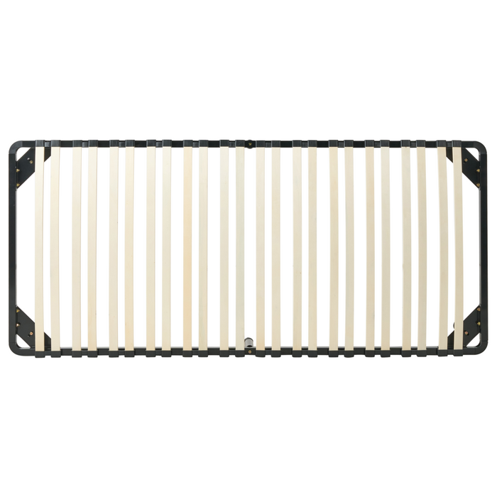 Rete a doghe Dimensioni singole 90 x 200 Doghe in legno massello Struttura in metallo sulle gambe