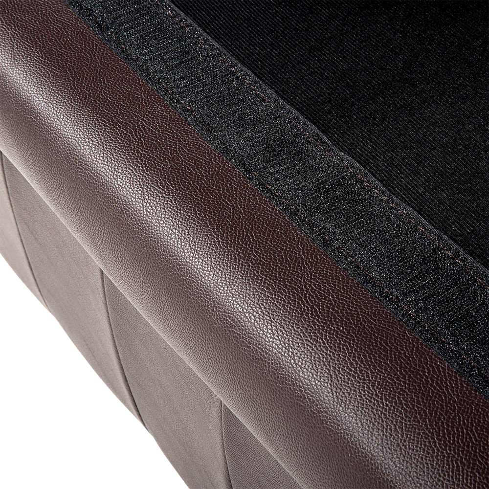 Divano Chesterfield dallo stile vintage a 3 posti in vera pelle marrone