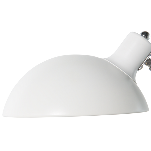 Lampada da scrivania Lampada da tavolo in metallo bianco 80H cm con braccio orientabile