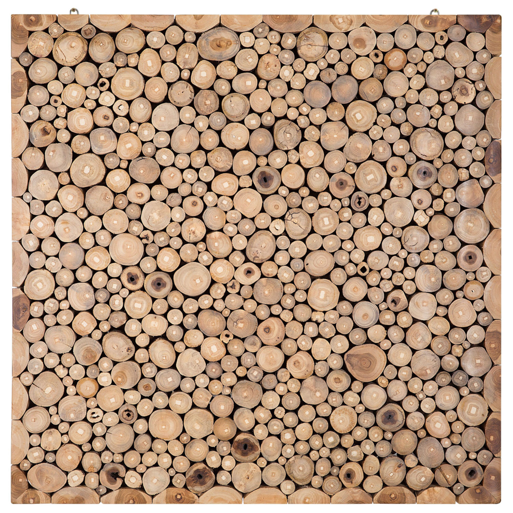 Decorazione da parete in legno chiaro con in teak Decorazione per la casa