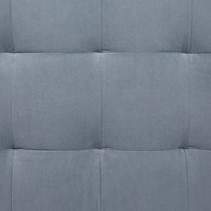 Pouf Cassapanca Imbottito in Velluto di colore Grigio Stile Chesterfield moderno contemporaneo