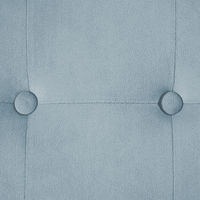 Poggiapiedi rotondo in velluto grigio con rivestimento capitonnè