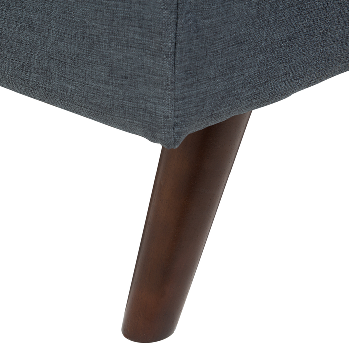 Divano letto grigio 3 posti trapuntato tappezzeria Click Clack Split indietro gambe in metallo