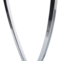 Lampada da Tavolo Metallo Argento Nero Paralume Rettangolare 62H cm Soggiorno Moderno