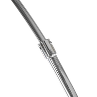 Lampada da Terra Metallo argentato 188 cm Arco base cromata Moderna