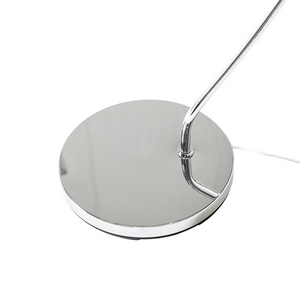 Lampada da Terra Metallo argentato 188 cm Arco base cromata Moderna