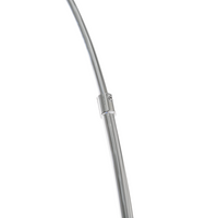 Lampada da Terra Metallo argentato 188 cm Arco base cromata Moderna